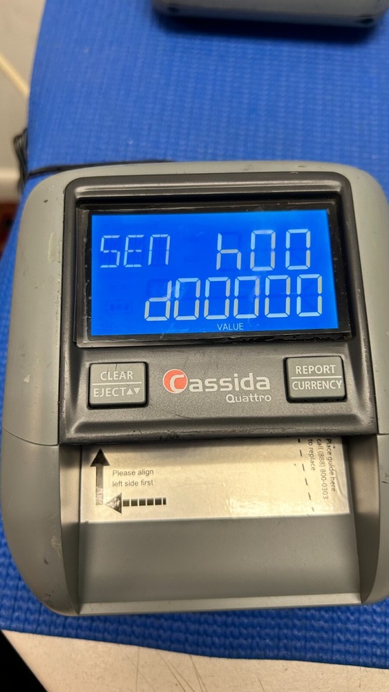 CASSIDA QUATTRO COUNTERFEIT BILL DETECTORS (QTY 9)