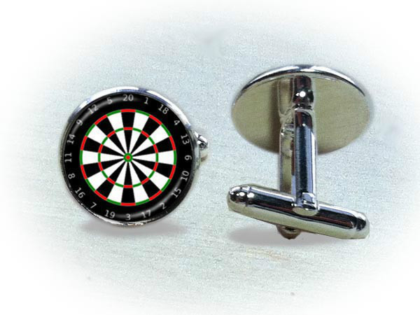 Dart Board Cufflinks - Game Cufflinks
