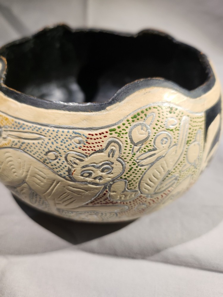 Beautiful hand painted Gourd