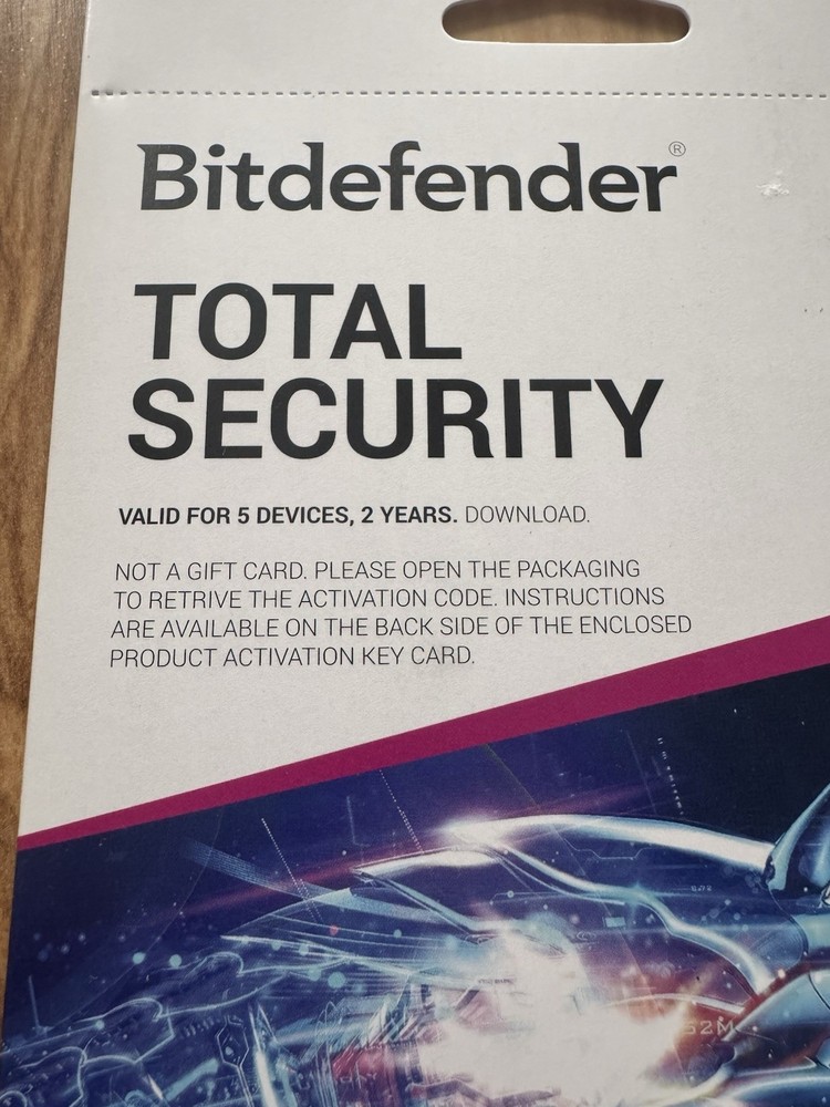 Bitdefender Total Security 2025 (5 Devices, 2 Years) Activation Code - New