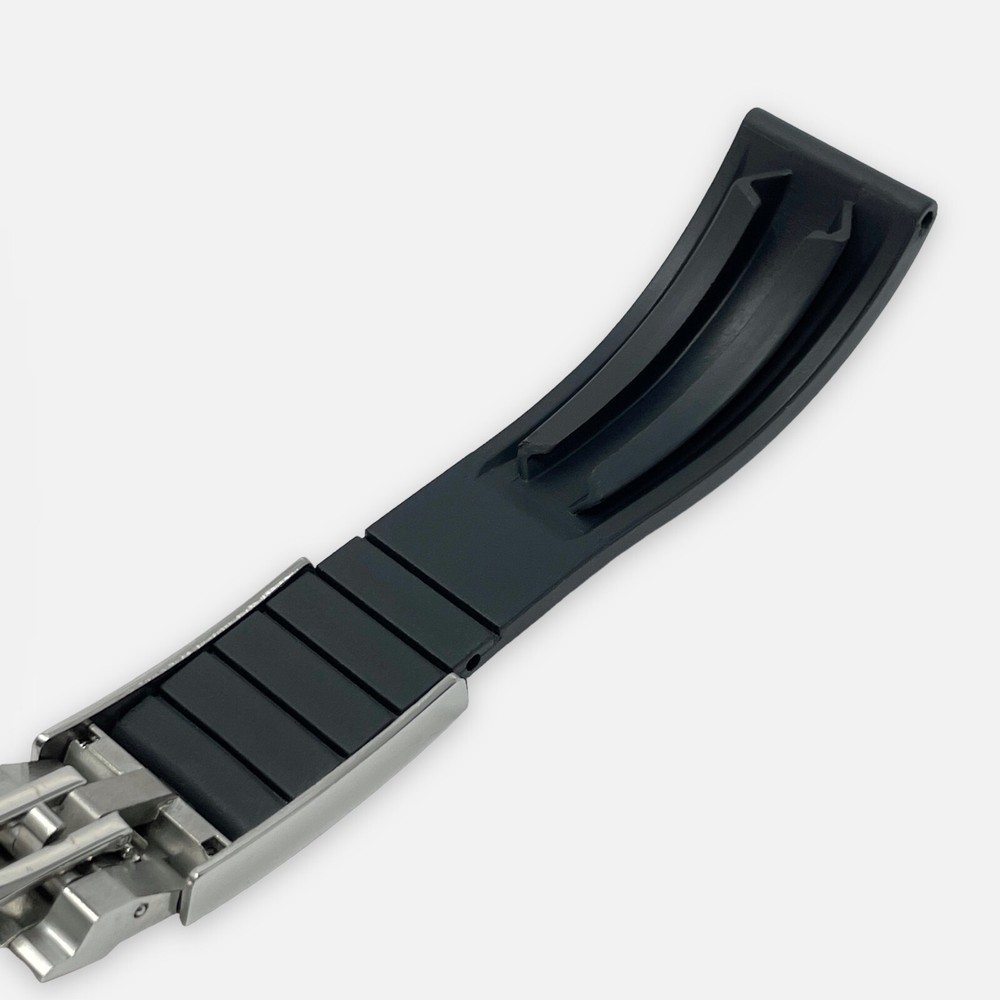 20mm Rubber Oysterflex Replacement Watch Strap Band And Clasp Made For Rolex