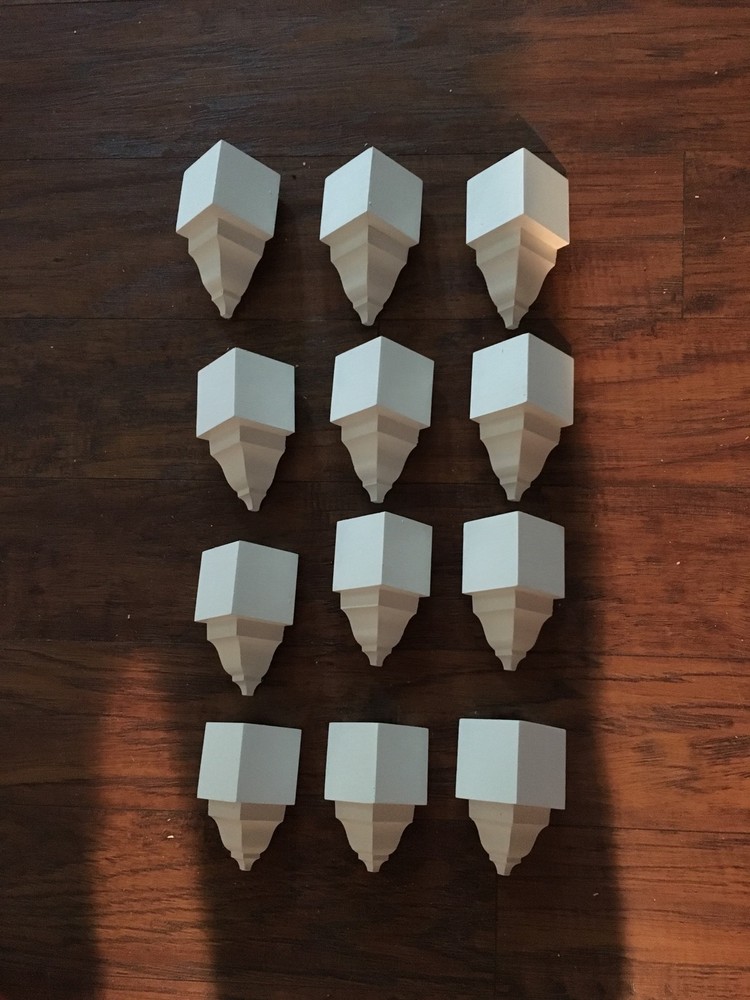 Crown Molding inside Corner super mini Blocks made From 2 5/8" (crown) 12 pack
