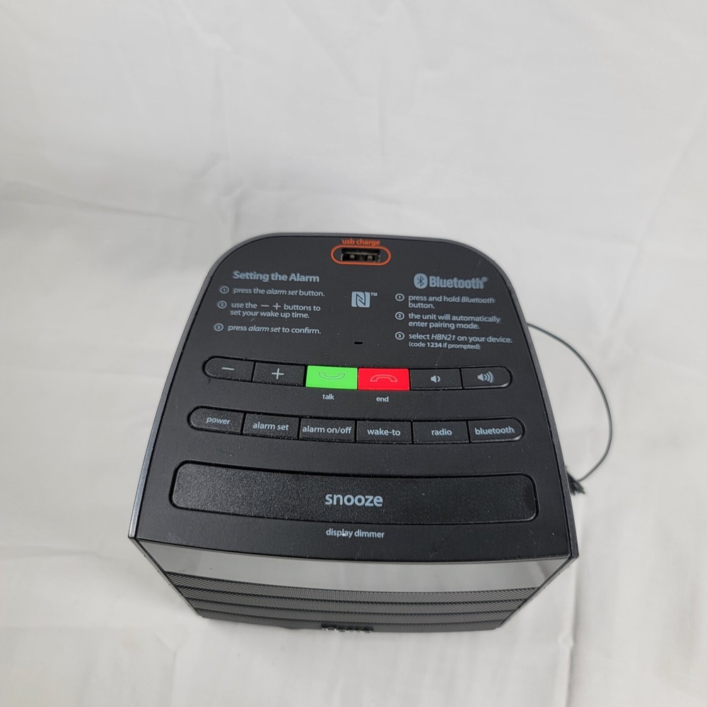 Used iHome model HBN21 Bluetooth Alarm Clock