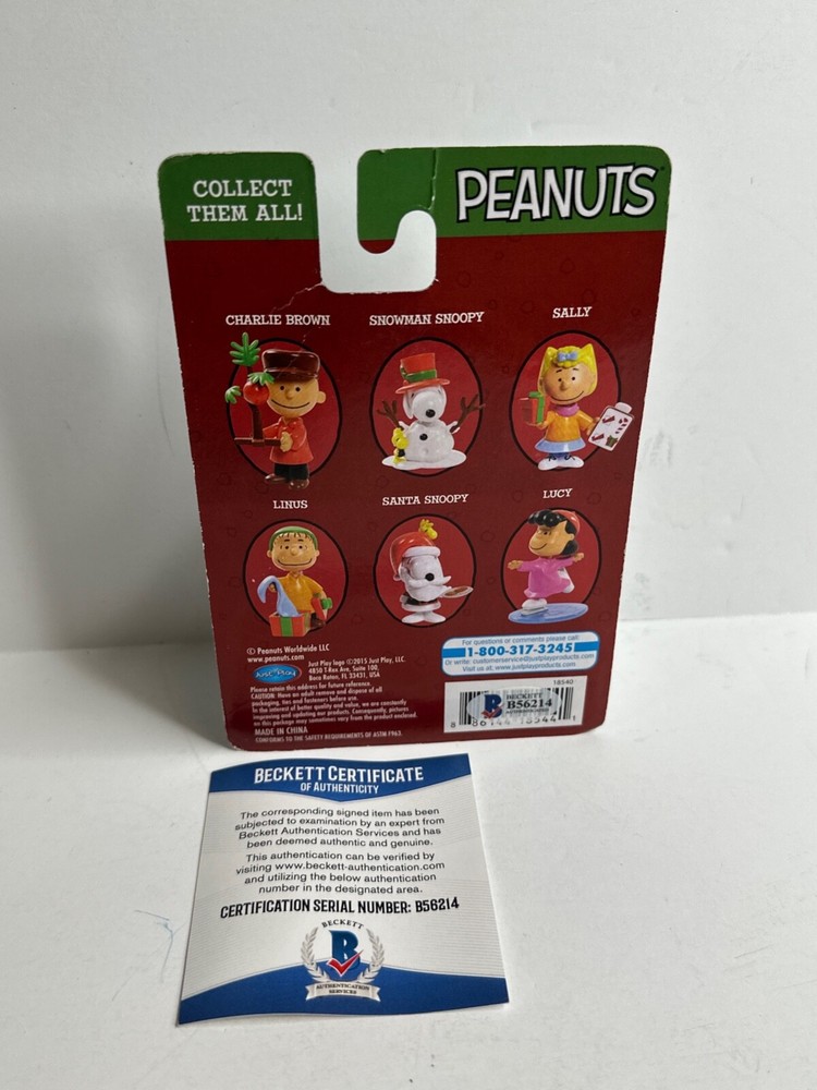 Jeremy Miller Signed Peanuts Figure 'Linus' BAS B56214