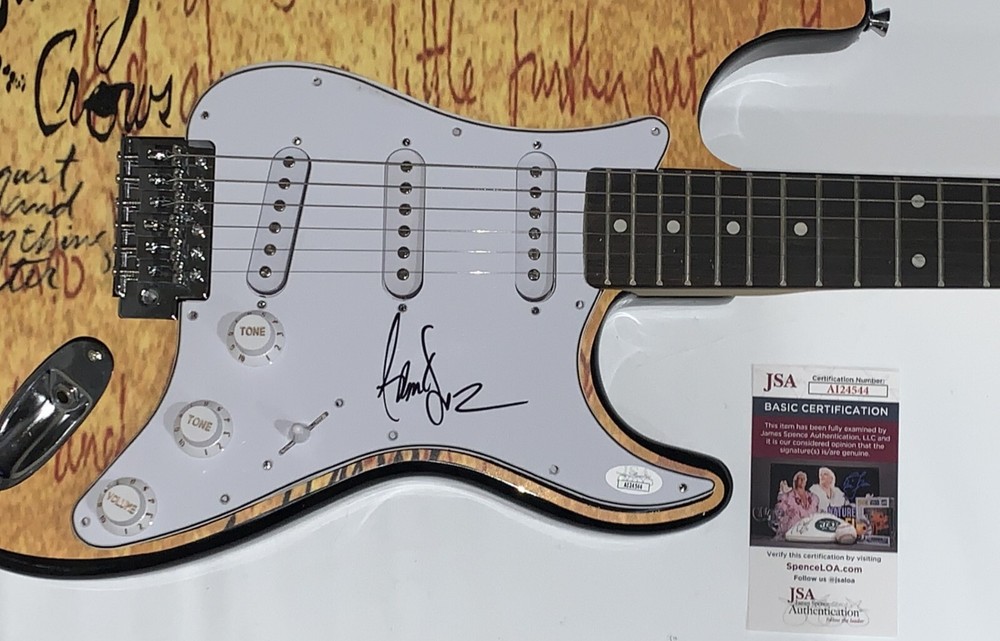 ADAM DURITZ SIGNED GUITAR COUNTING CROWS AUGUST AND EVERYTHING AFTER JSA COA