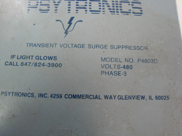 PSYTRONICS P4803D TRANSIENT VOLTAGE SURGE SUPPRESSOR