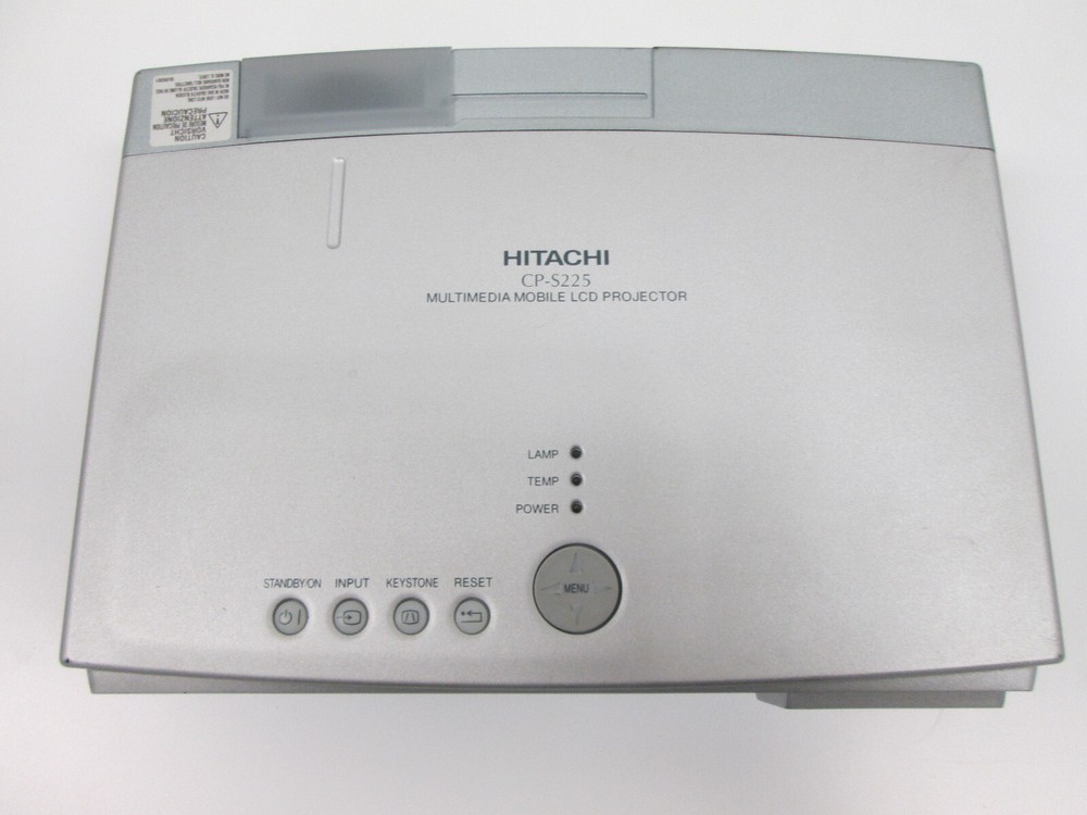 Hitachi Projector CP-S225 Multimedia Mobile LCD Projector TESTED