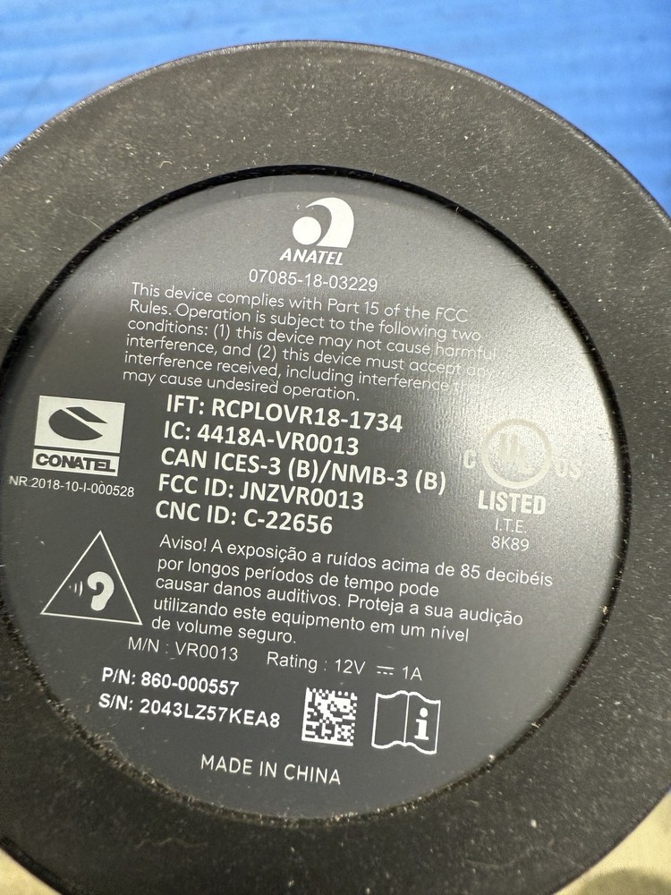 Logitech VR0013 Conference Camera Speaker USB/Bluetooth Video 860-000557