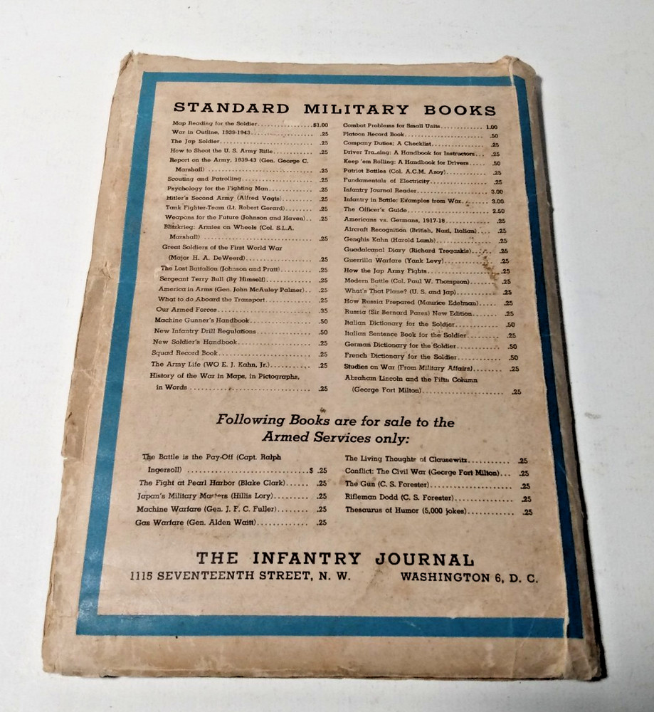 1944 Army Book MAP READING For The Soldier