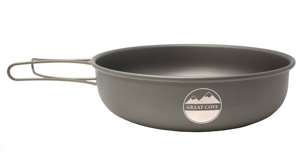 Great Cove Lightweight Titanium Backpacking/Camping 7-inch Frying Pan