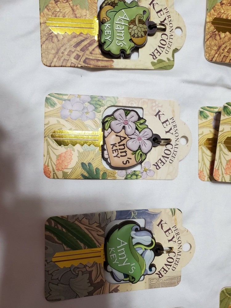 PERSONALIZED KEY COVERS NAMES WITH A,B & C