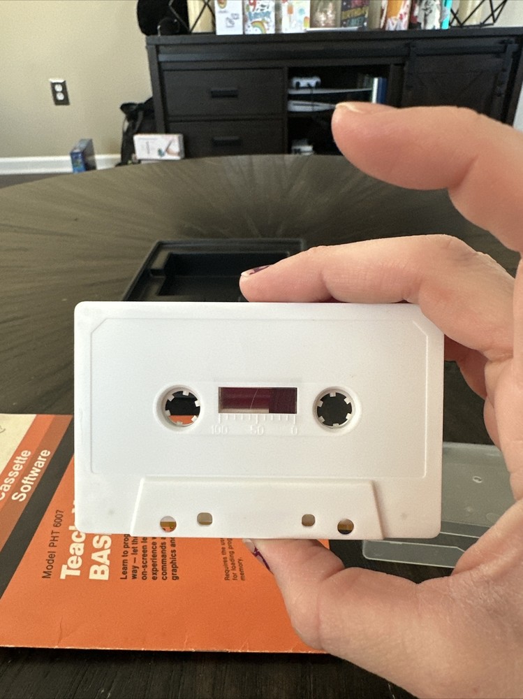 Texas Instruments Cassette Software Model PHT 6007 Teach Yourself Basic Manual &