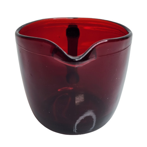 Anchor Hocking Ruby Red Cream And Sugar