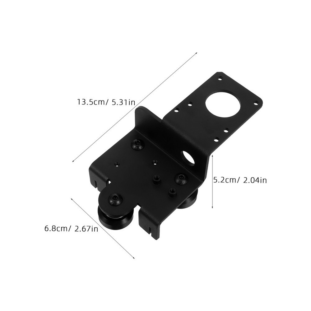 Extruder Accessories 3d Printer Iron Support Plate Back Panel with Pulley