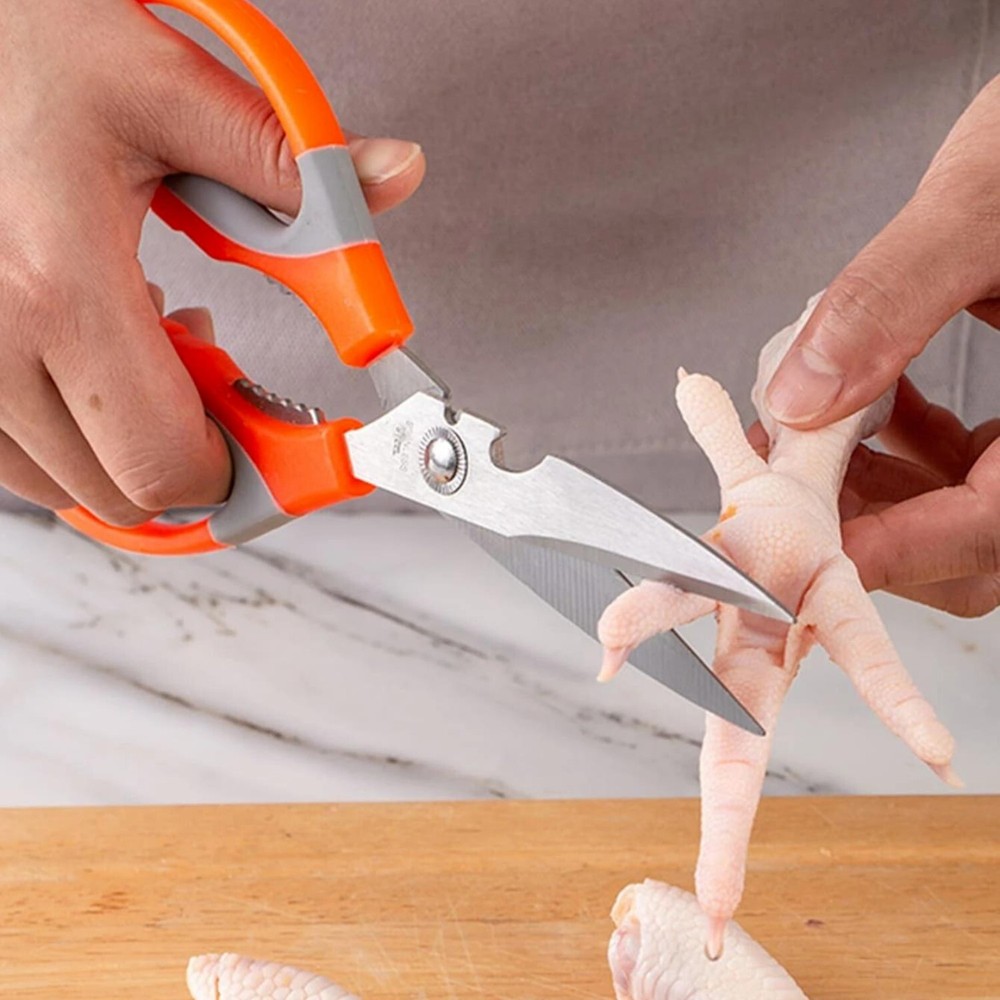 Kitchen Scissors (4 Count) Stainless Steel Shears Multi-Purpose