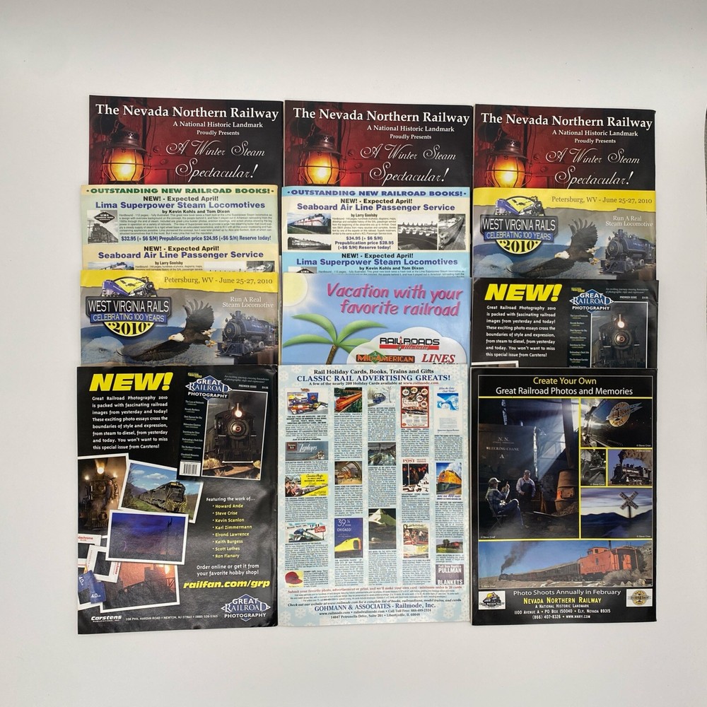 Railfan & Railroad 12 Issues 2010 (Complete Year 2010)