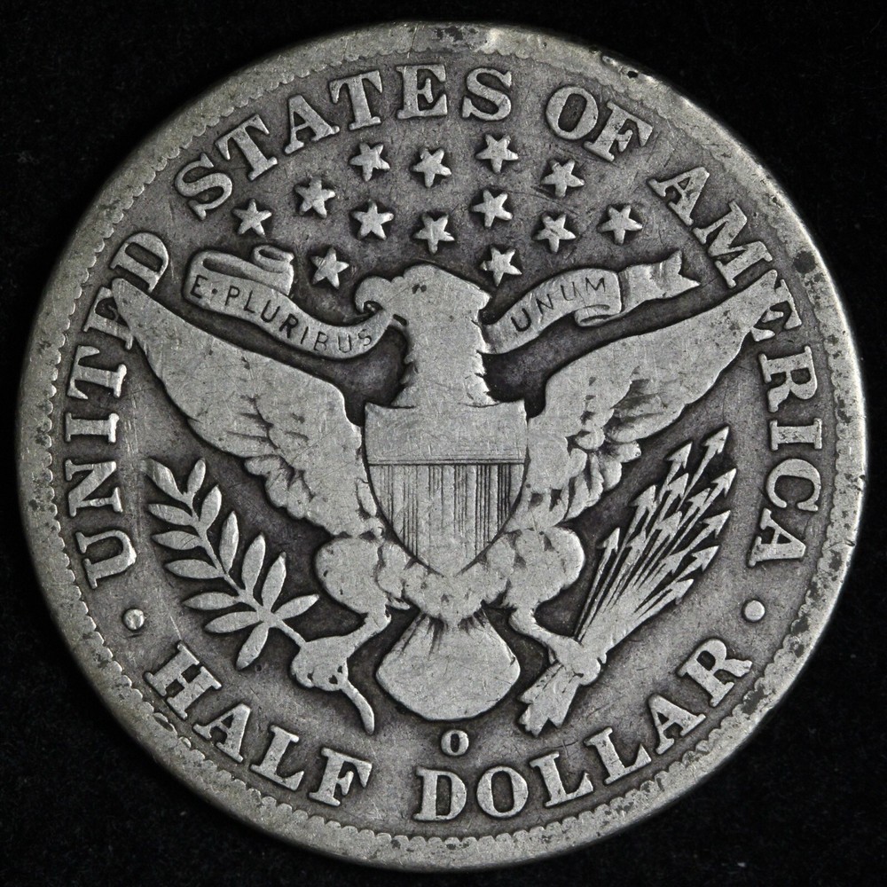1903-O Barber Silver Half Dollar VG+ E332 VGCU
