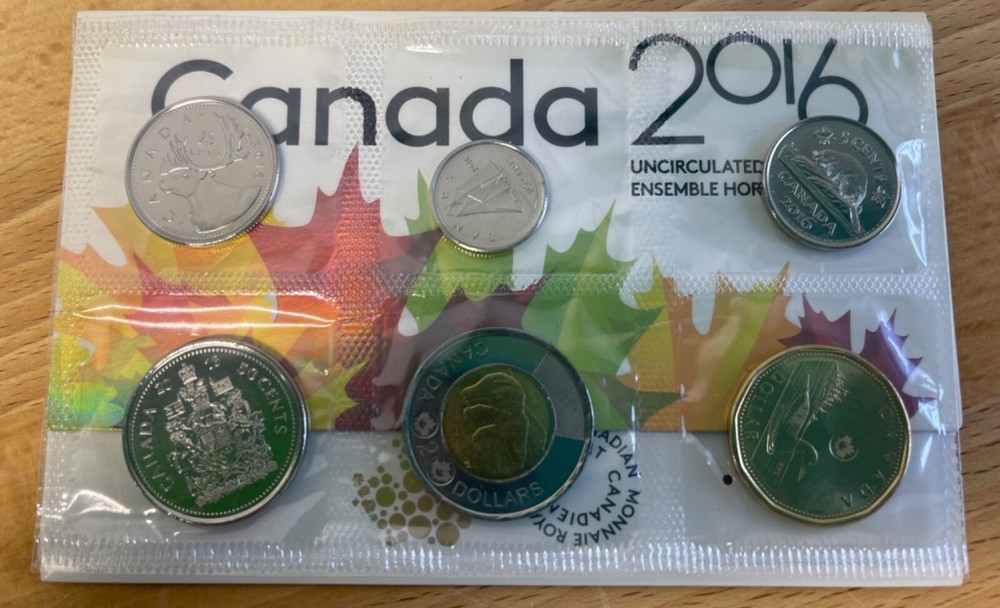 2016 Canada Uncirculated Proof Like Set - in envelop