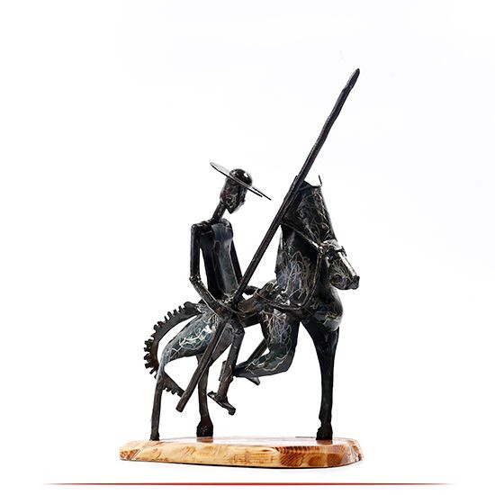 HANDMADE IRON DON QUIXOTE FIGURATE TABLE DECOR
