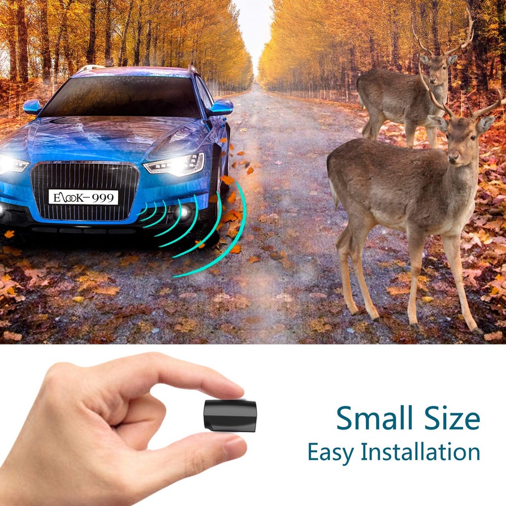 Elook Deer Warning Whistles Device for Car, Save Whistle with 2 Pack