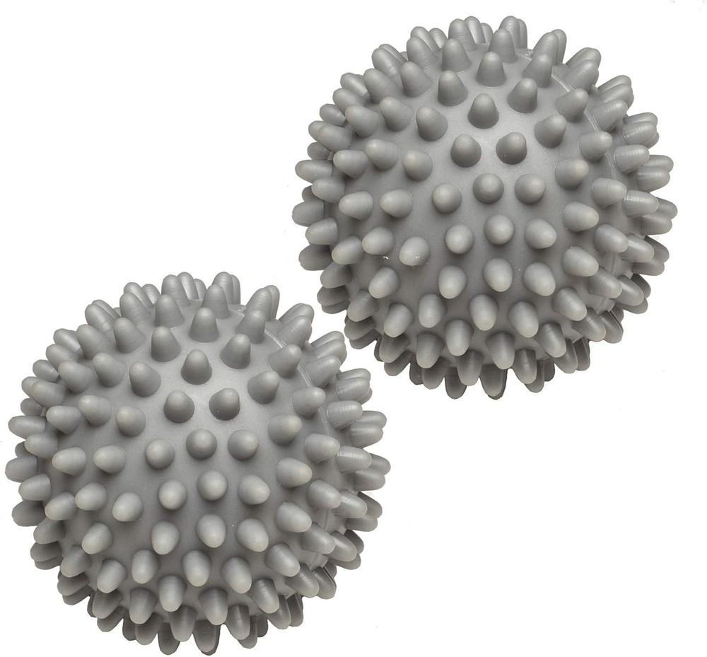 2 Pack Assorted Color Wool Dryer Balls - Softens Clothes & Cuts Drying Time
