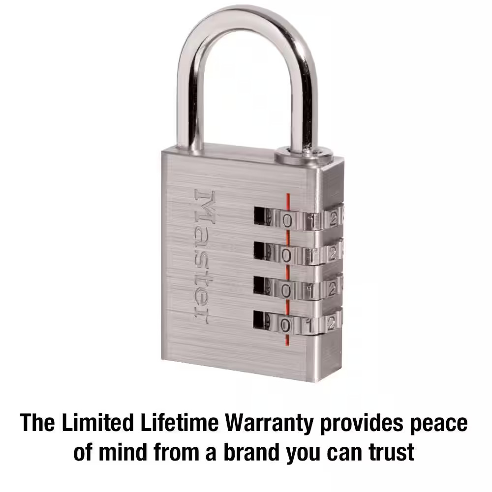 Combination Lock, Resettable 4-Dial