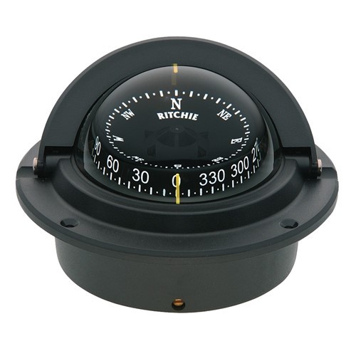 Ritchie Compass, Flush Mount, 3" Combi, Black F-83