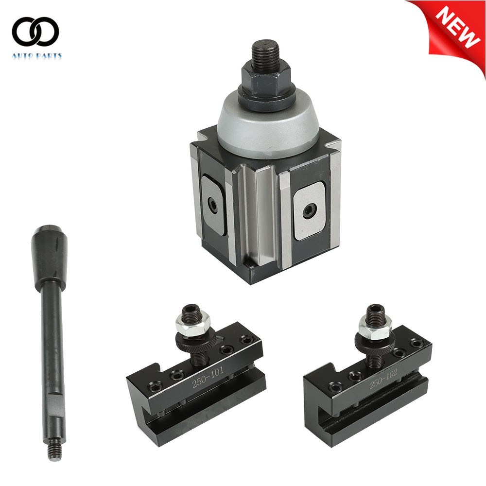 AXA 250-100 Set Piston Type Quick Change Tool Post Holder Swing Dia 12"