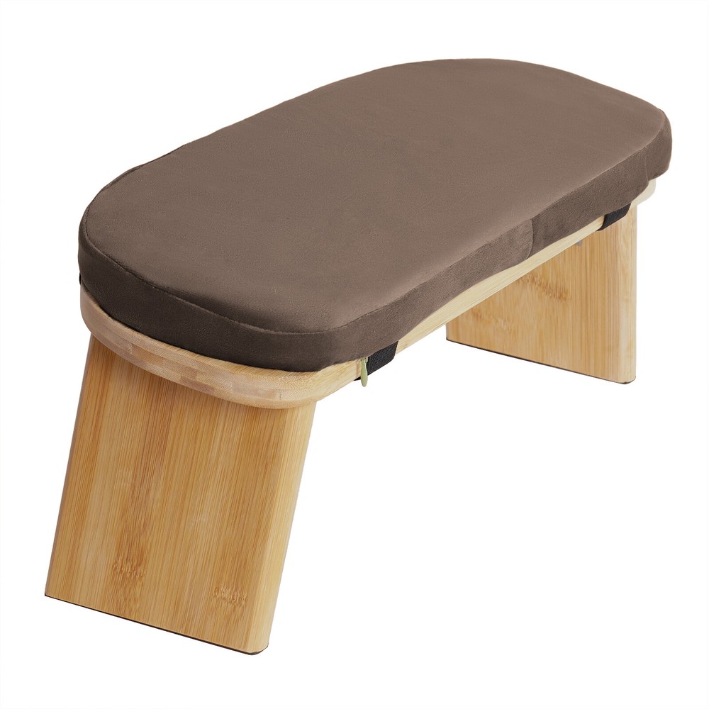 Modern Meditation Bench Foldable & Ergonomic Meditation Stool W/ Cushion