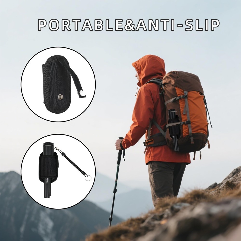 VortecSys Metal Detector Pinpointer, Professional Handheld Pointer Black