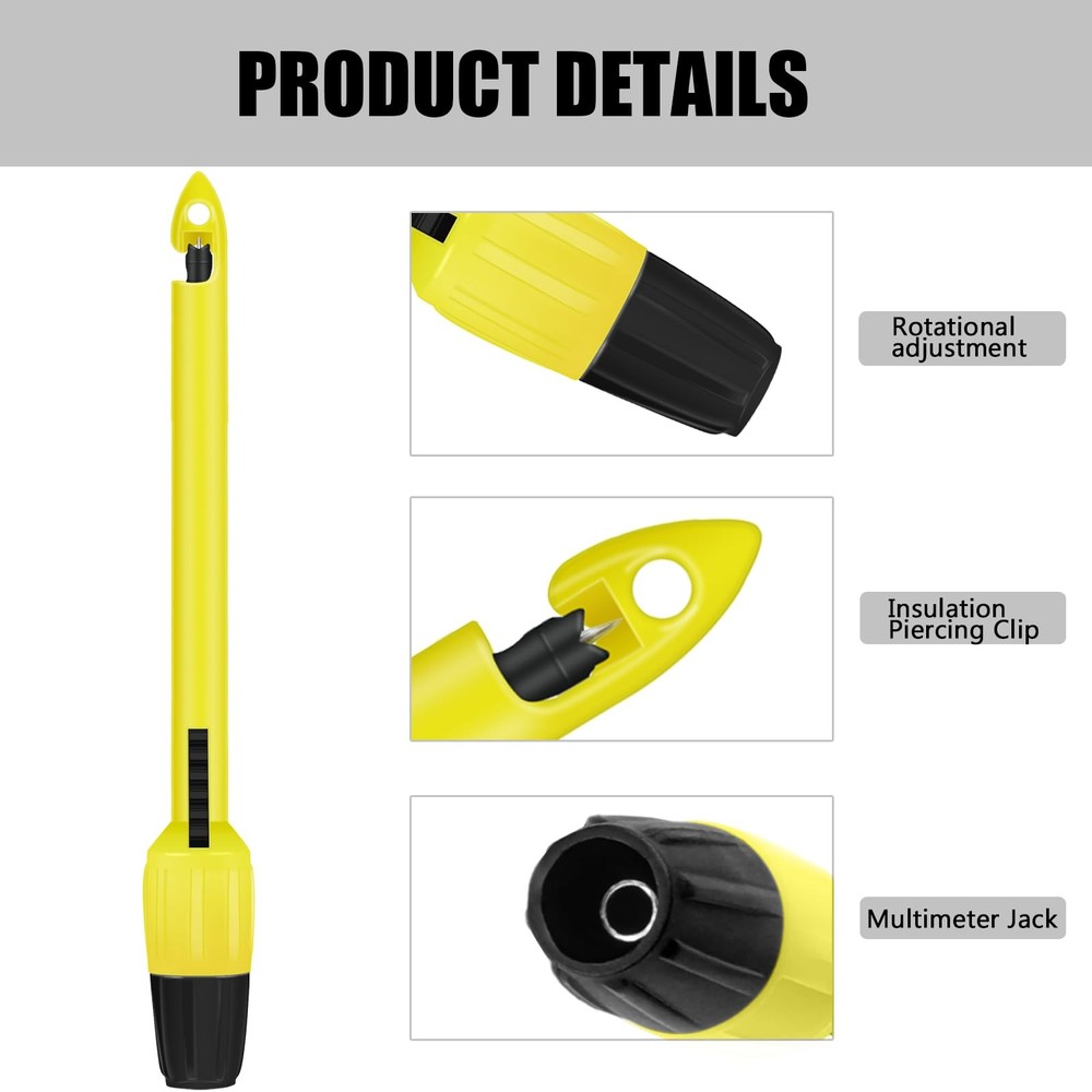 Wire Piercing Probe Insulation Piercing Clip Tool for Multimeter Voltage Voltme