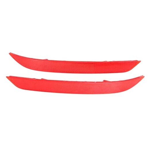 2 Pieces Red Rear Bumper Reflector Driver and Passenger Side Replacement for