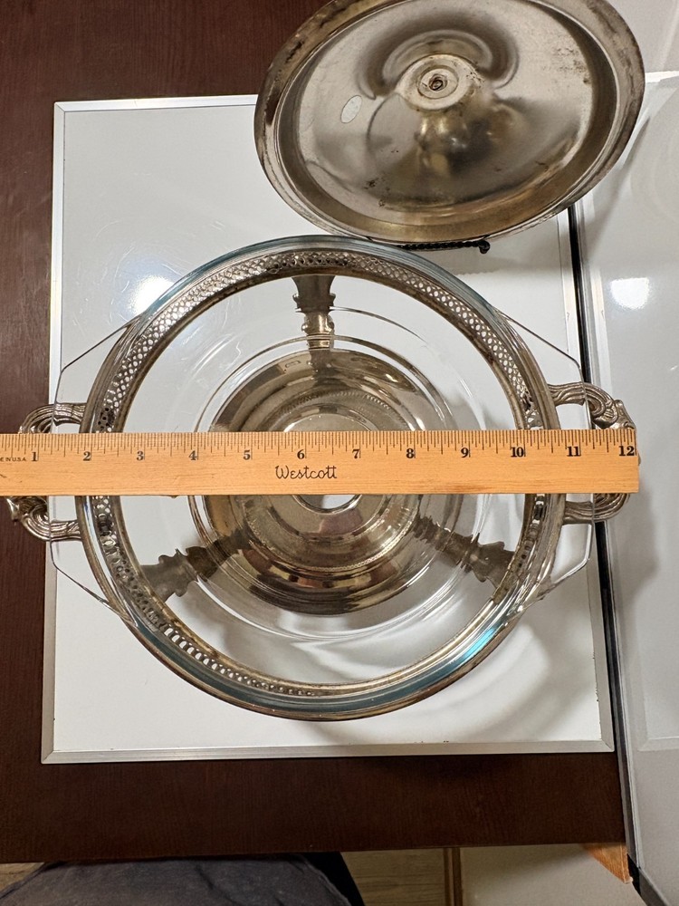 silver plate chafing dish