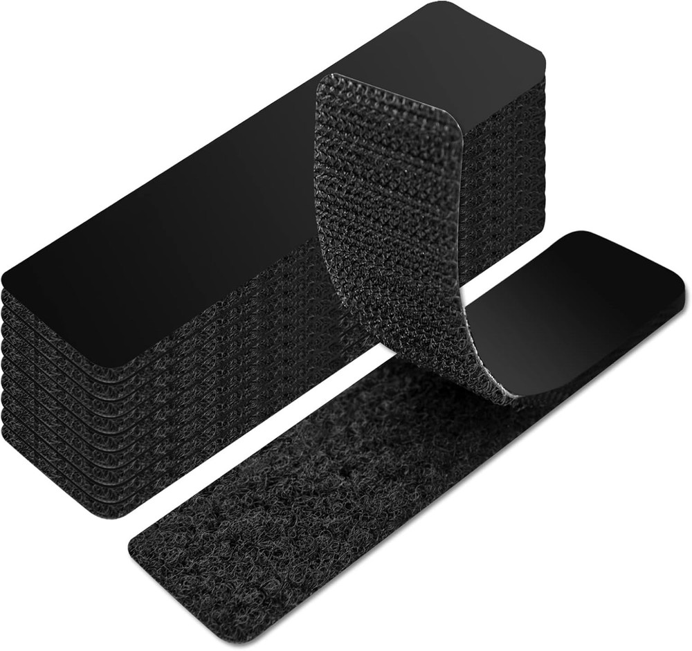 Durable 1x4 Inch Double-Sided Hook and Loop Tape – 16 Sets, Easy Application