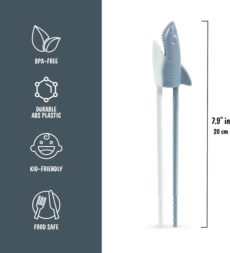 Genuine Fred SHARK Munchtime Chopsticks, One Size, Multicolor