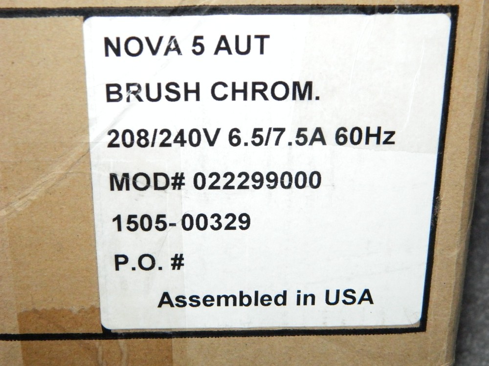 NEVER USED NOVA 5 Model 222 Automatic Hand Dryer - Chrome Finish