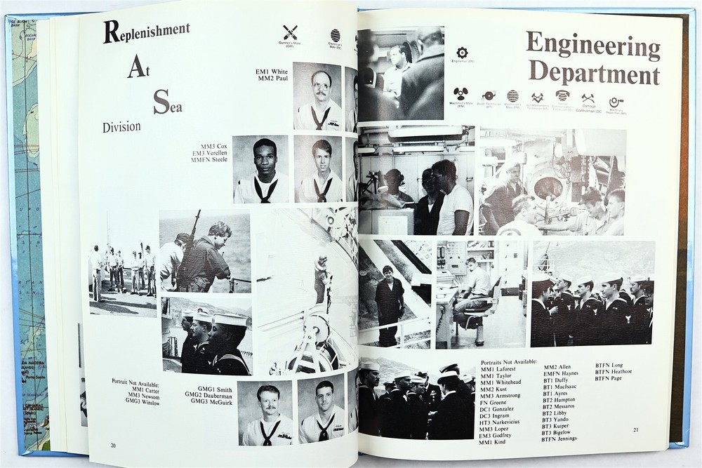 USS Monongahela (AO-178) 1989 Mediterranean Deployment Cruise Book