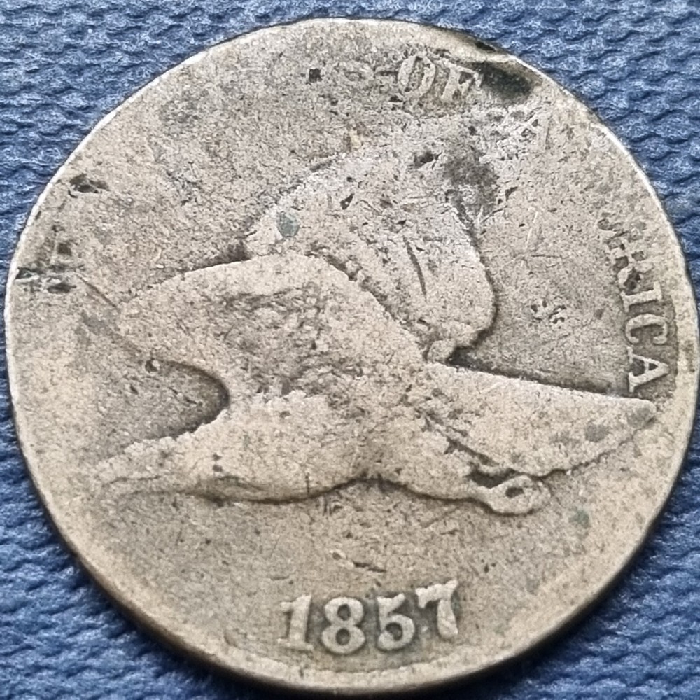 1857 Flying Eagle Cent 1c Circulated #76927