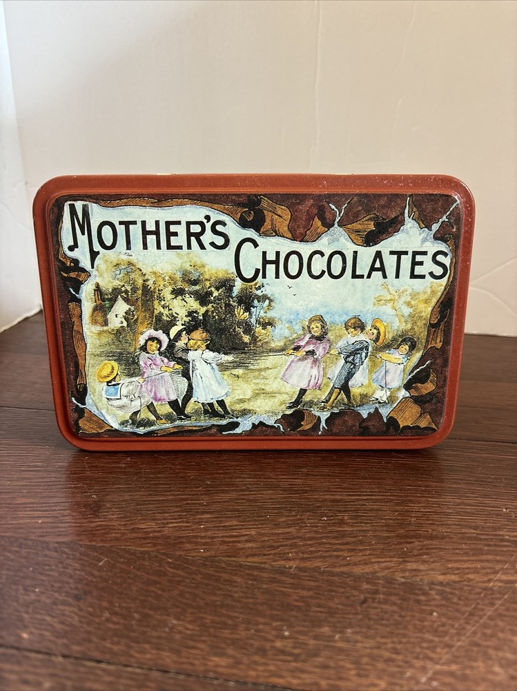 Mothers Chocolates Tin Advertising Metal Box