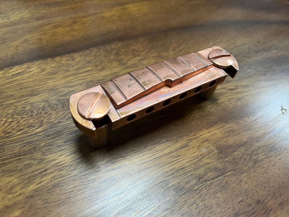 PRS Style Wraparound Bridge Tailpiece all brass