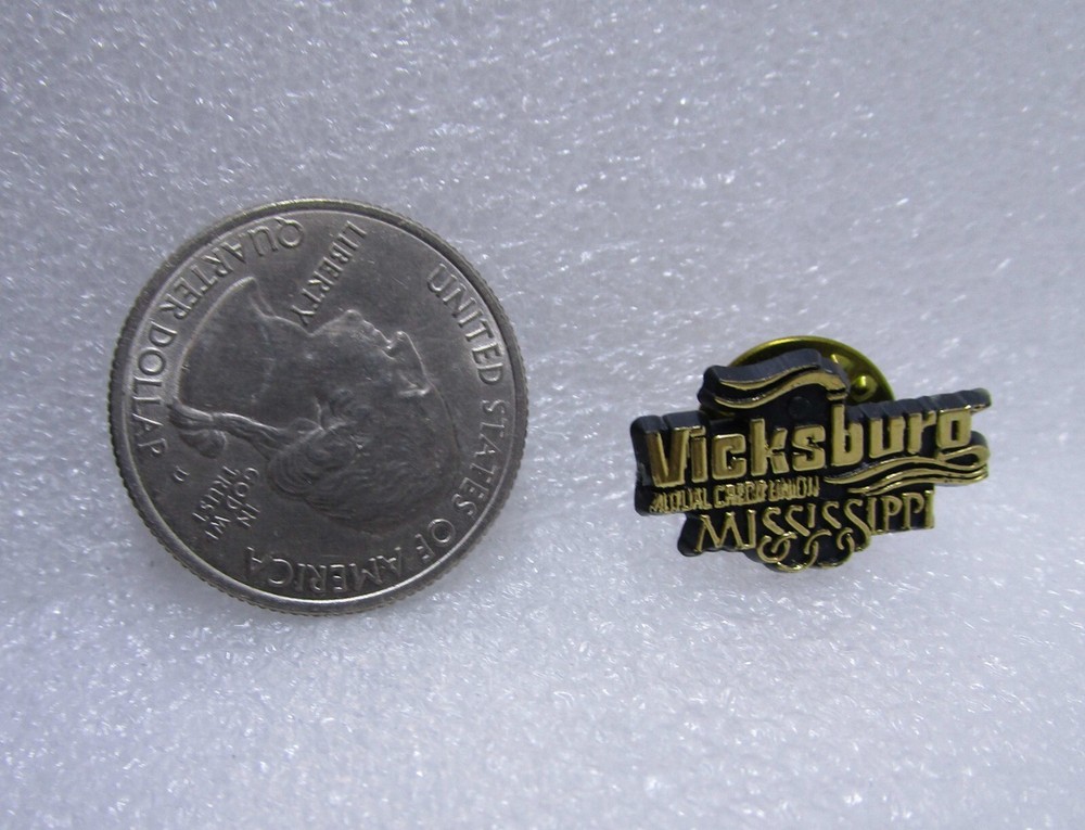 Vicksburg Mississippi Plastic Pin