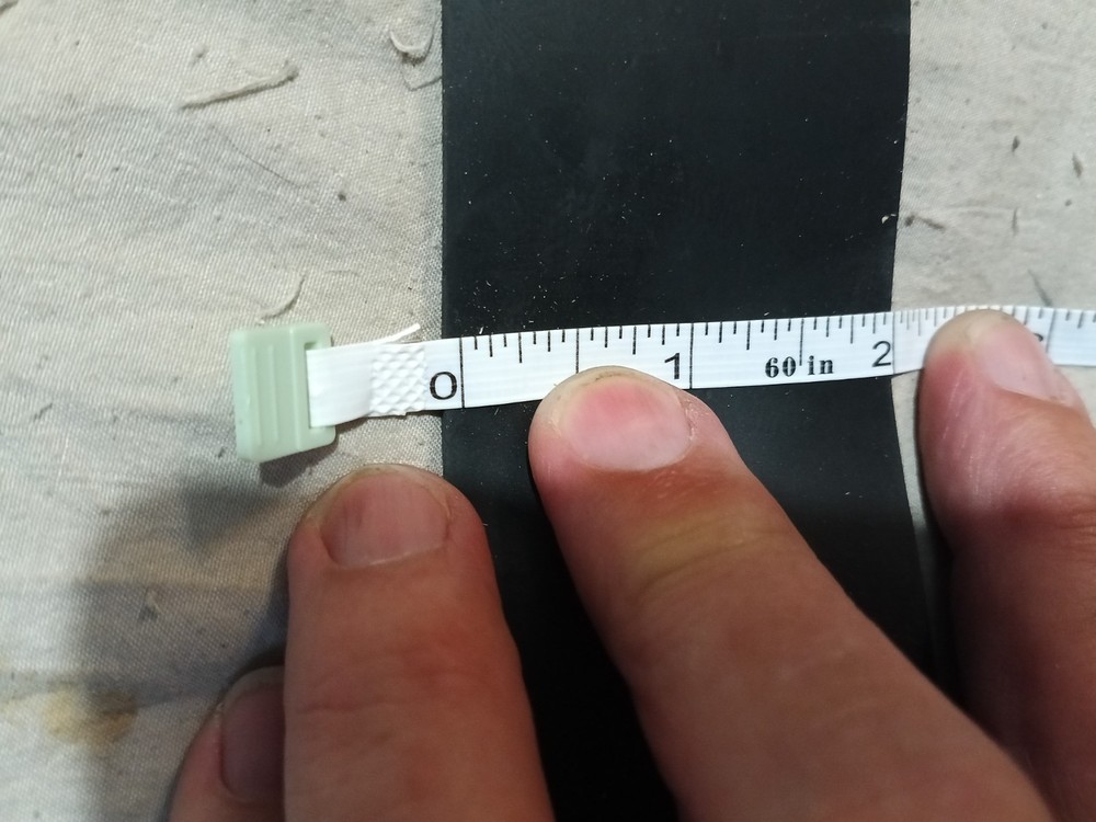 neoprene strip 2 in. x 9 ft.