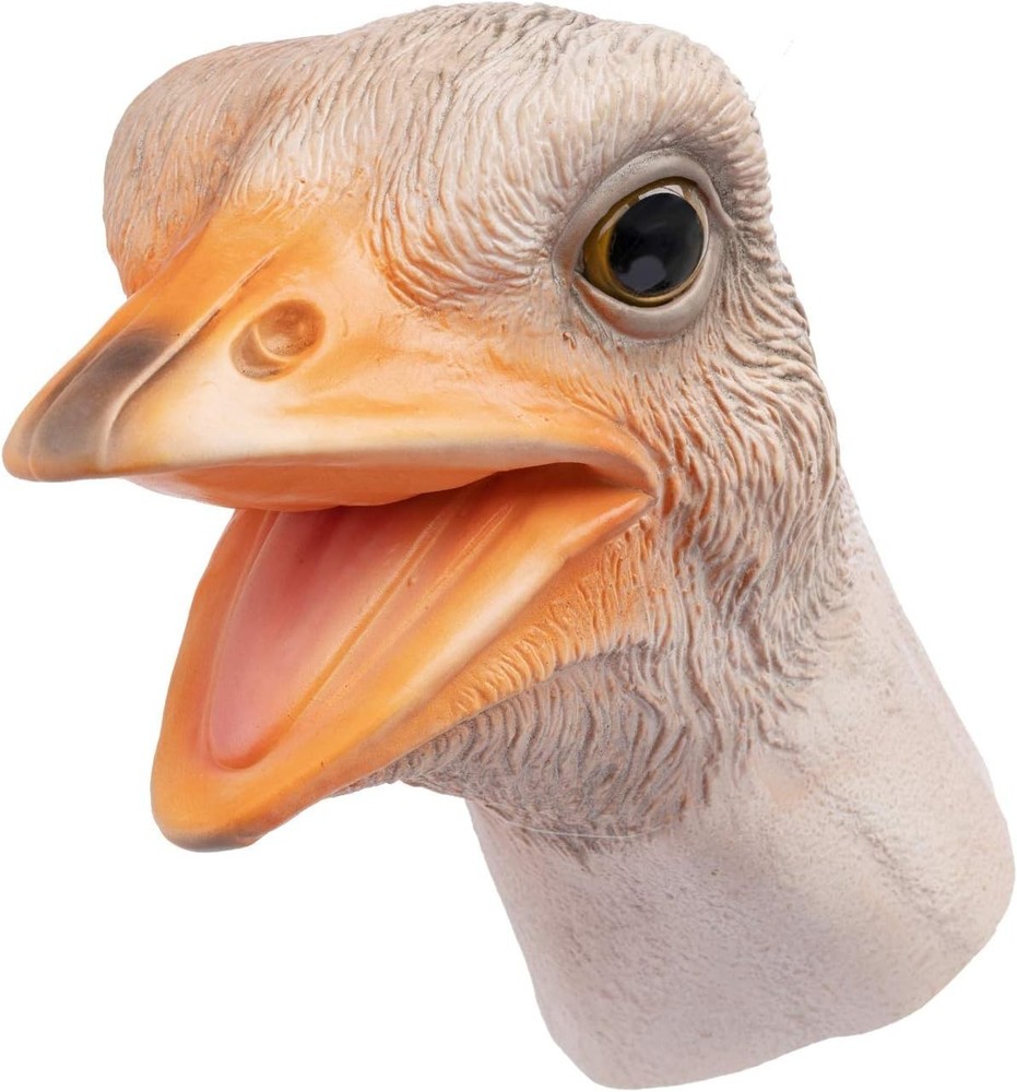 Multi-Age Soft Latex Ostrich Puppet - Fun Role Play and Educational Tool