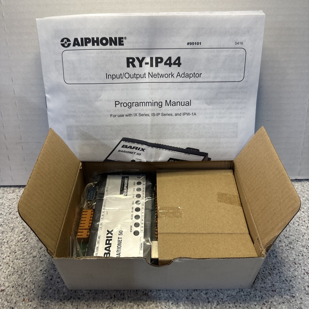 Aiphone Barix RY-IP44 Barionet 50 Intercom Input/Output Network Relay Adapter