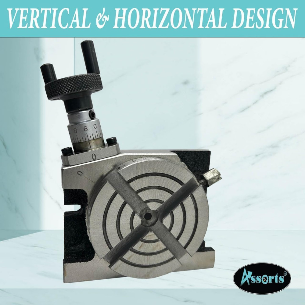 Precision 3" (75Mm) Mini Rotary Table | Horizontal & Vertical Milling Tool with