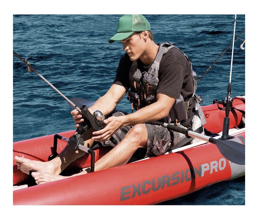 Intex 68309EP Excursion Unisex's Excursion Pro K2 Inflatable Kayak - Red