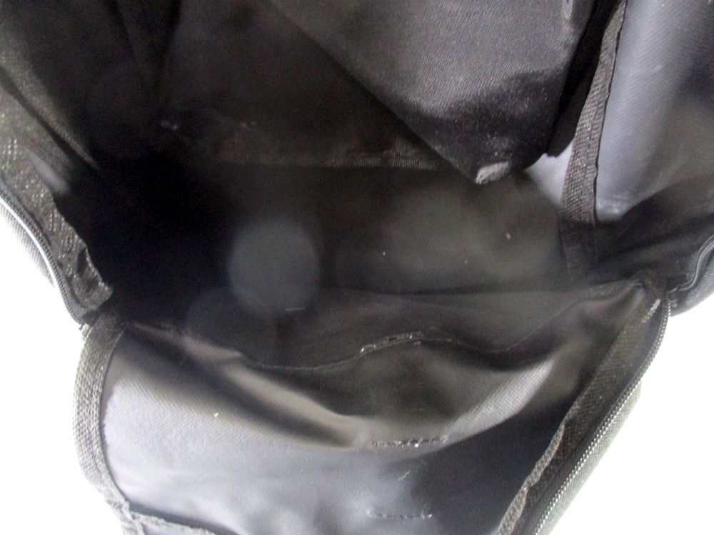 Acro Bag Black Backpack Zip Front Pocket Inner Pouch Adjustable Strap Style 3055
