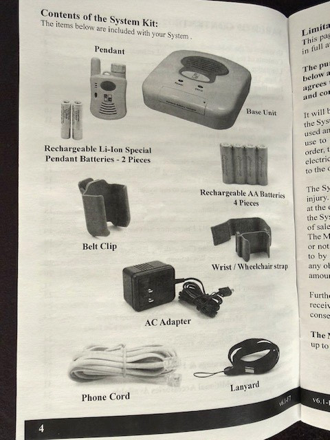 LIFE LINK RESPONSE 2 WAY VOICE EMERGENCY RESPONSE SYSTEM, PENDANT & 911 FORWARD