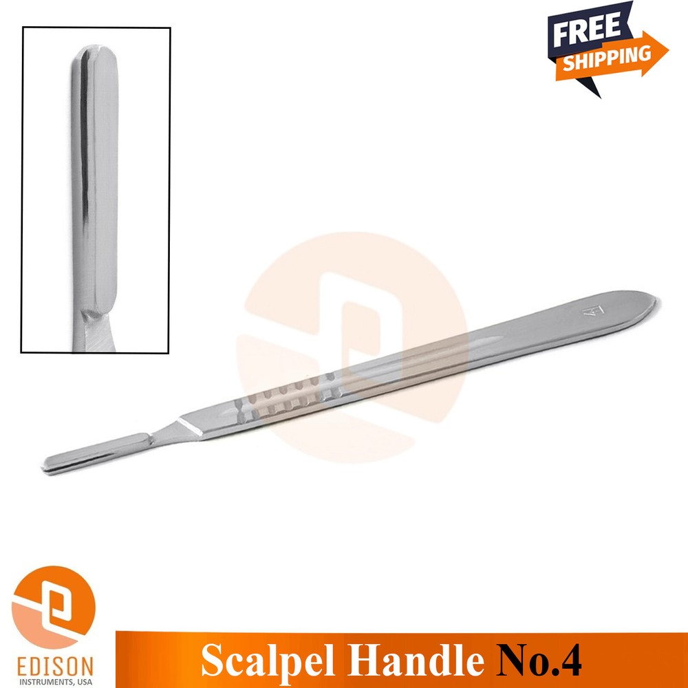 5Pcs Surgical Scalpel Handle #4 Dental Verterinary Instruments