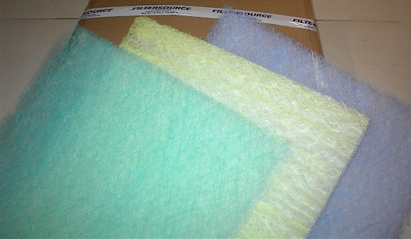 Paint Spray Booth Exhaust Filter 24x24x2 Standard Grade 50/Case 98%+ Efficiency